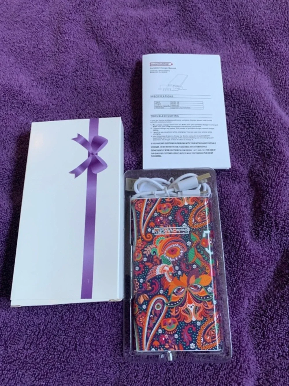 New in Box Insta Charge Portable Charger for iPhone, ipad